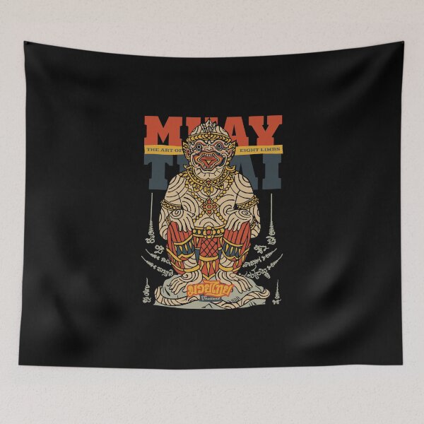 Item preview, Muay Thai Tattoo Hanuman The Art of Eight Limbs designed and sold by KewaleeTee.
