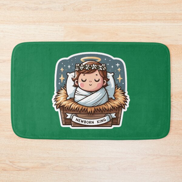 Item preview, Newborn King Jesus Christ sleeping in the manger designed and sold by plushism.