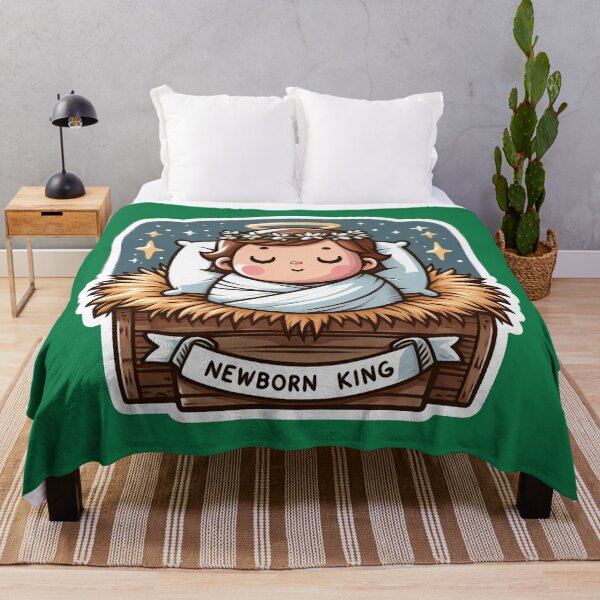 Item preview, Newborn King Jesus Christ sleeping in the manger designed and sold by plushism.