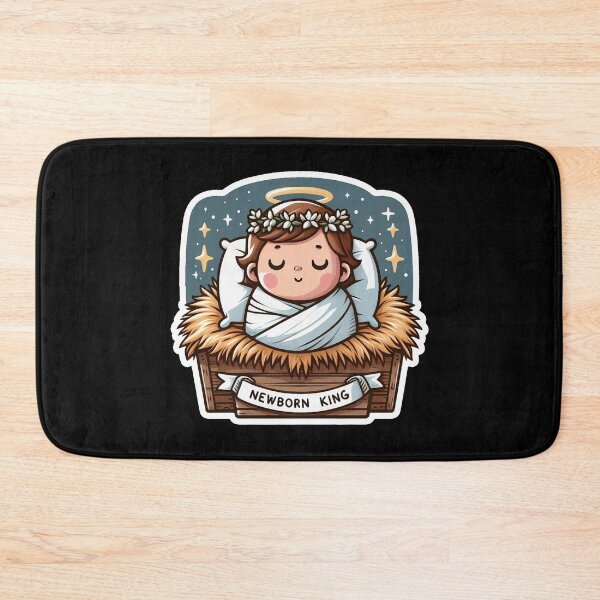 Item preview, Newborn King Jesus Christ sleeping in the manger designed and sold by plushism.