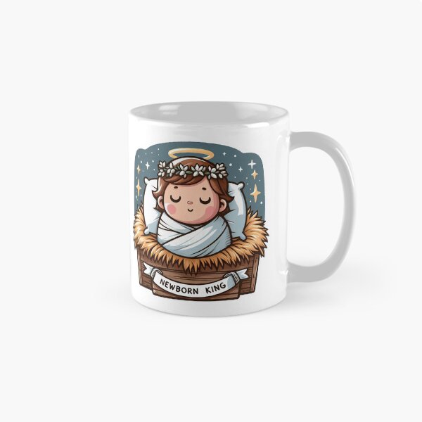 Item preview, Newborn King Jesus Christ sleeping in the manger designed and sold by plushism.