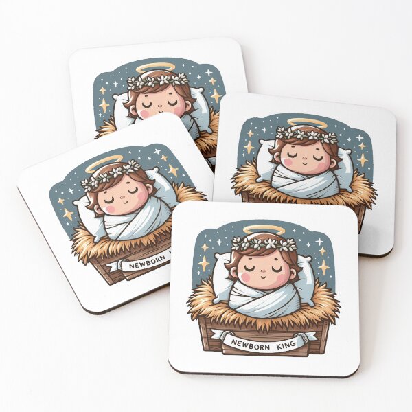 Item preview, Newborn King Jesus Christ sleeping in the manger designed and sold by plushism.