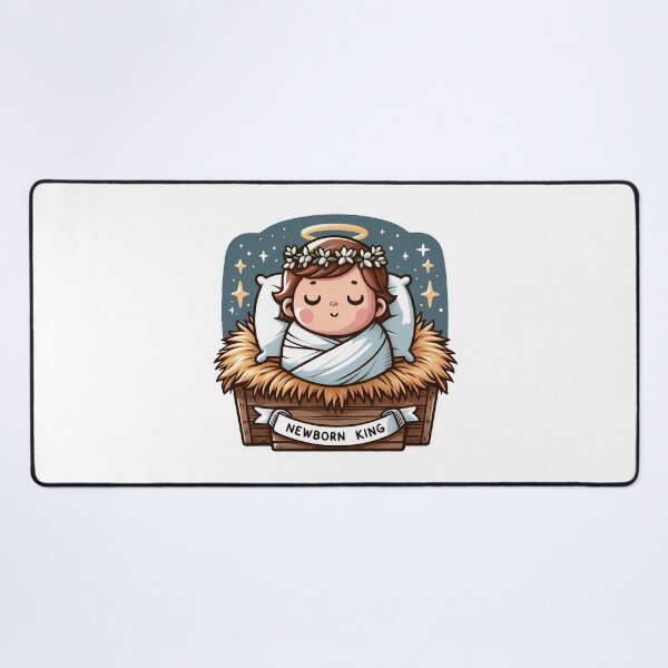 Item preview, Newborn King Jesus Christ sleeping in the manger designed and sold by plushism.