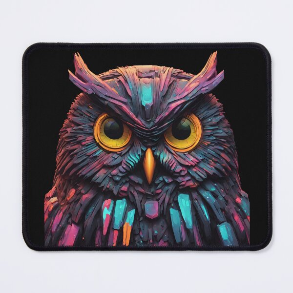 Item preview, Cyberpunk Owl Beautiful Colors designed and sold by Aquillashop.