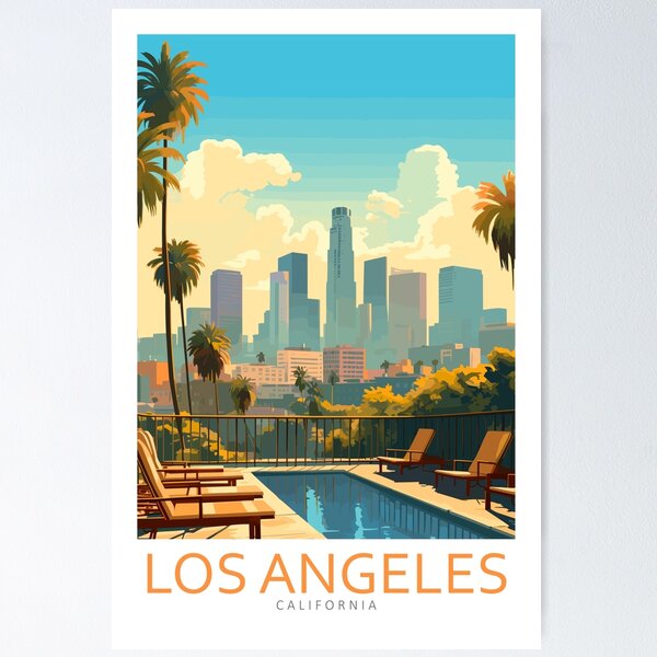 Item preview, Minimalistic Los Angeles California designed and sold by Marciolini.