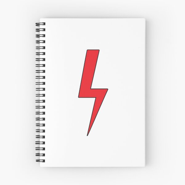 Item preview, Lightning bolt | Red Flash Energy with black outline -  designed and sold by PurpleLoveStore.