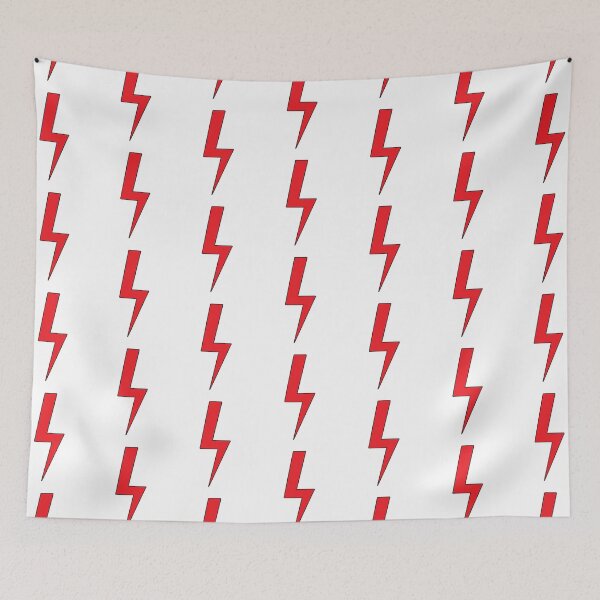 Item preview, Lightning bolt | Red Flash Energy with black outline -  designed and sold by PurpleLoveStore.