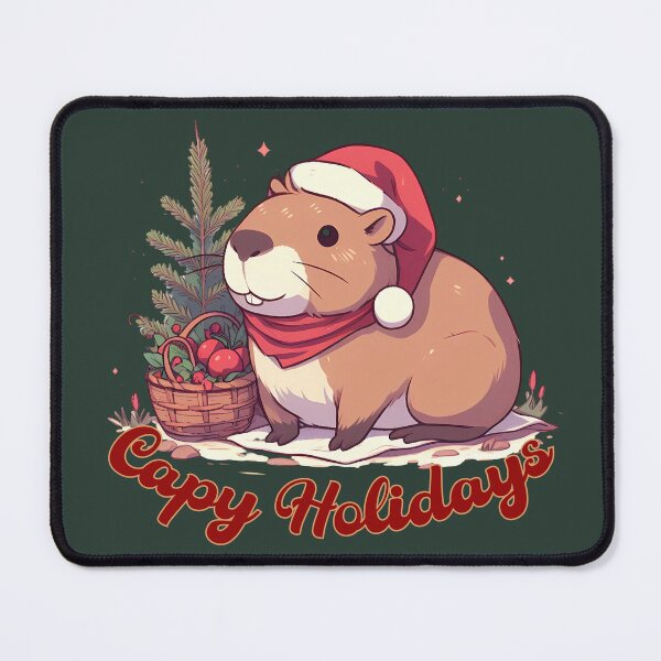 Item preview, Wishing You Capy Holidays! A Cute Christmas Capybara designed and sold by WhatsUpStyle.