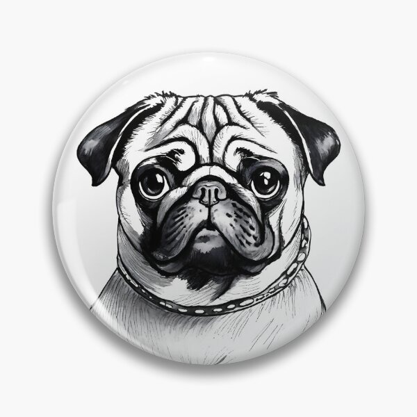 Item preview, Portrait of a Pug  designed and sold by SW-Graphics.