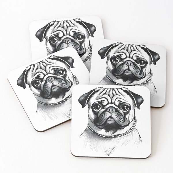 Item preview, Portrait of a Pug  designed and sold by SW-Graphics.