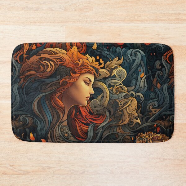 Item preview, A Nordic Saga III - Tapestry style seamless pattern  designed and sold by NevernotmeUK.