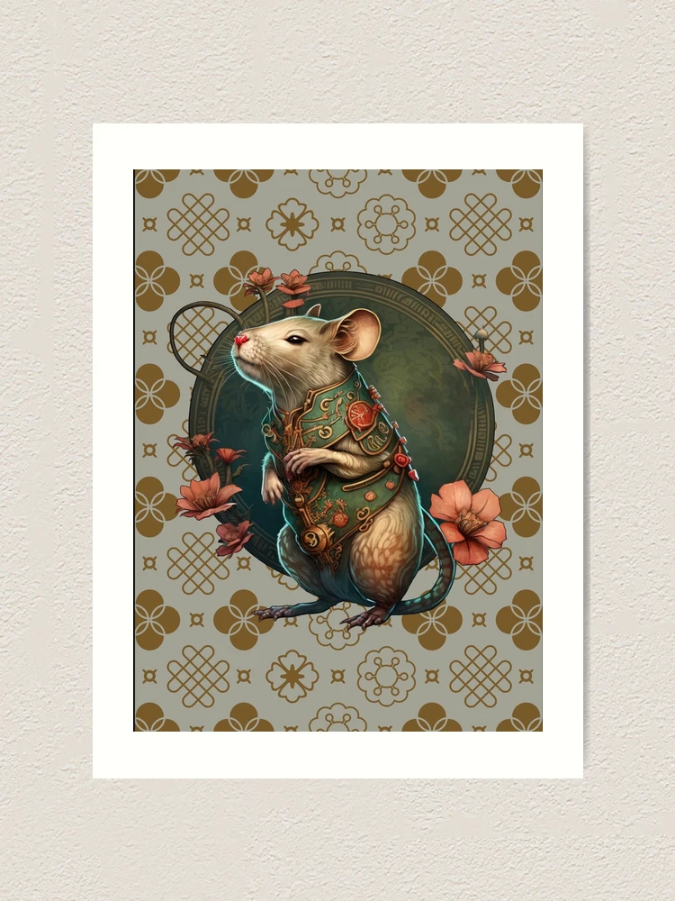 Rat, 2024 by Elizabeth Jaeger, Ceramic, bronze, 17.8 x 11.4