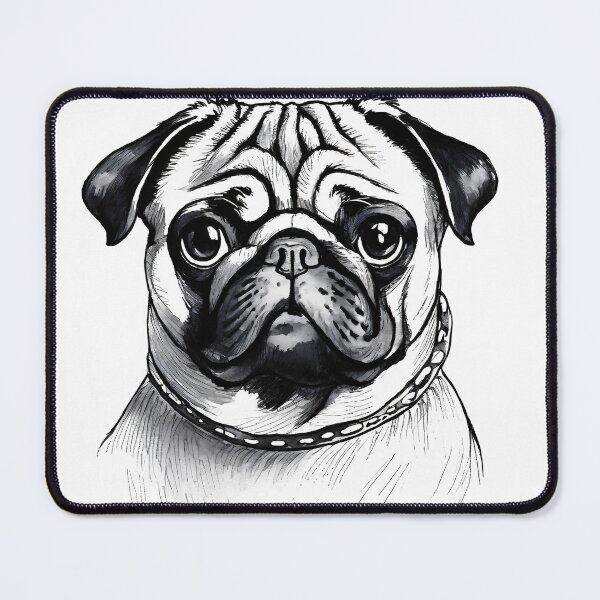 Item preview, Portrait of a Pug  designed and sold by SW-Graphics.