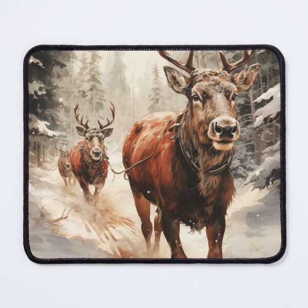 Item preview, Beautiful reindeer run AI Generated designed and sold by IKSCreator.