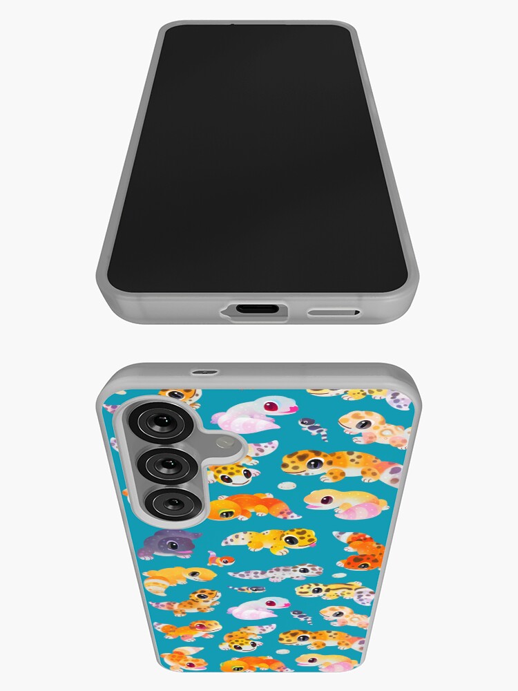 Thumbnail 3 of 4, Samsung Galaxy Phone Case, Leopard gecko - green designed and sold by pikaole.
