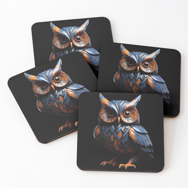 Item preview, Beautiful Cyberpunk Owl Colors designed and sold by Aquillashop.