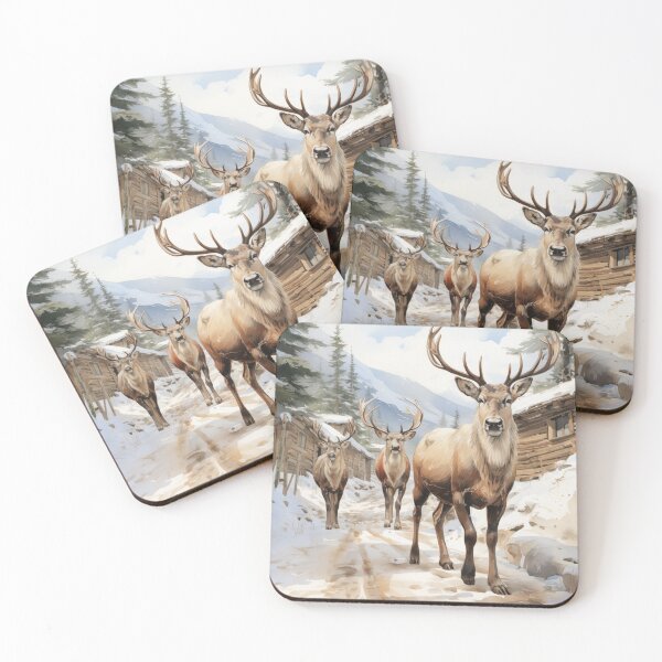 Item preview, Reindeer with beautiful view AI Generated designed and sold by IKSCreator.