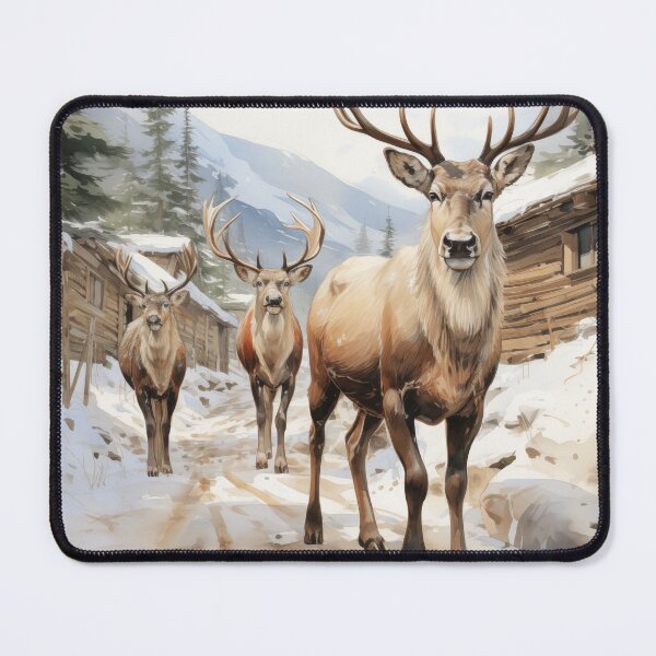 Item preview, Reindeer with beautiful view AI Generated designed and sold by IKSCreator.