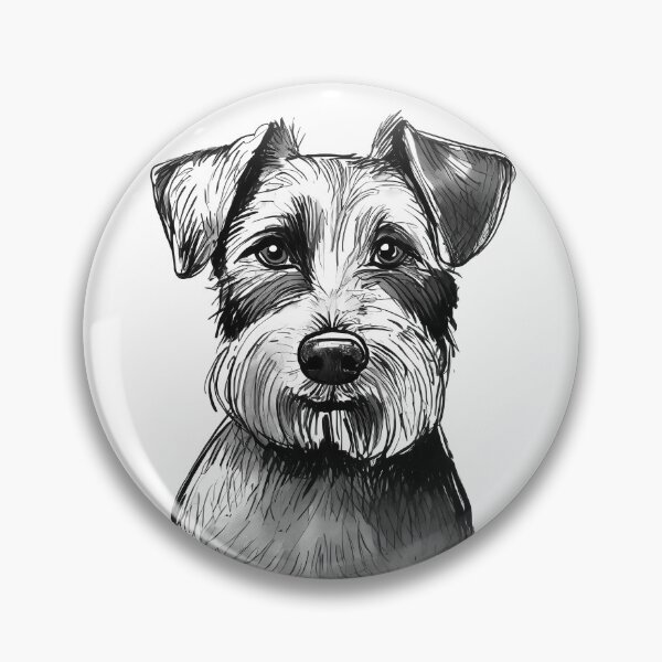 Item preview, Portrait of a Border Terrier designed and sold by SW-Graphics.