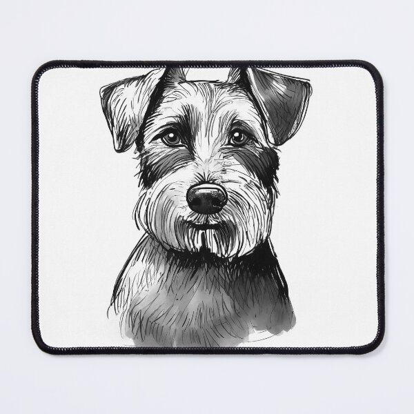 Item preview, Portrait of a Border Terrier designed and sold by SW-Graphics.