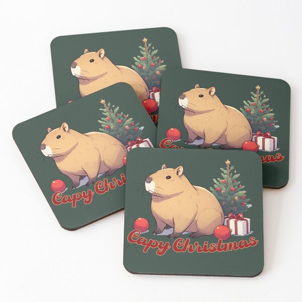 Item preview, Capy Christmas! A Festive Capybara designed and sold by WhatsUpStyle.