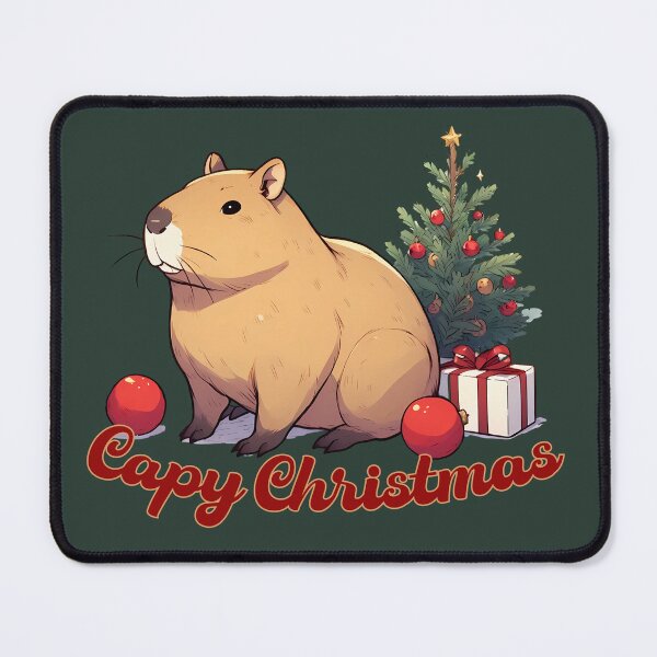 Item preview, Capy Christmas! A Festive Capybara designed and sold by WhatsUpStyle.