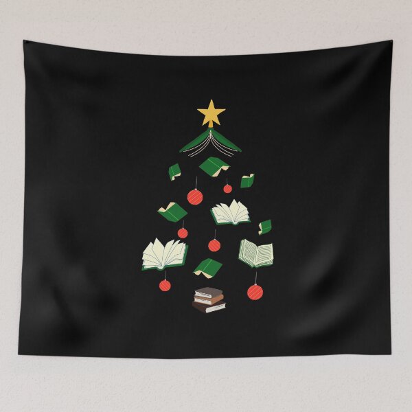 Item preview, Christmas bookish tree for bookworm designed and sold by noneko04.