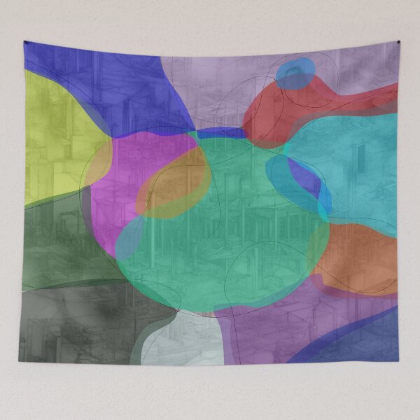 Item preview, Colorful Abstract Textured Background with Artistic Brush Strokes designed and sold by masabo.