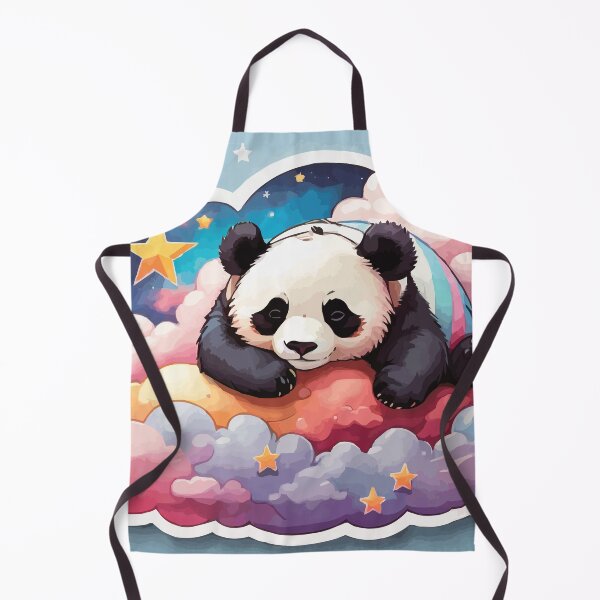 Item preview, I Hate Mornings Panda Sleeping on a Pile of Clouds, Stars, Pastel Ver2 designed and sold by thecatcouch.