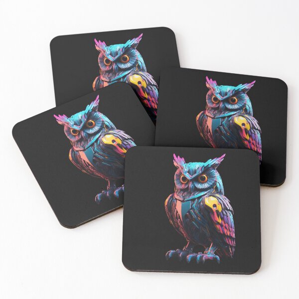 Item preview,  Owl Cyberpunk Beautiful Colours designed and sold by Aquillashop.