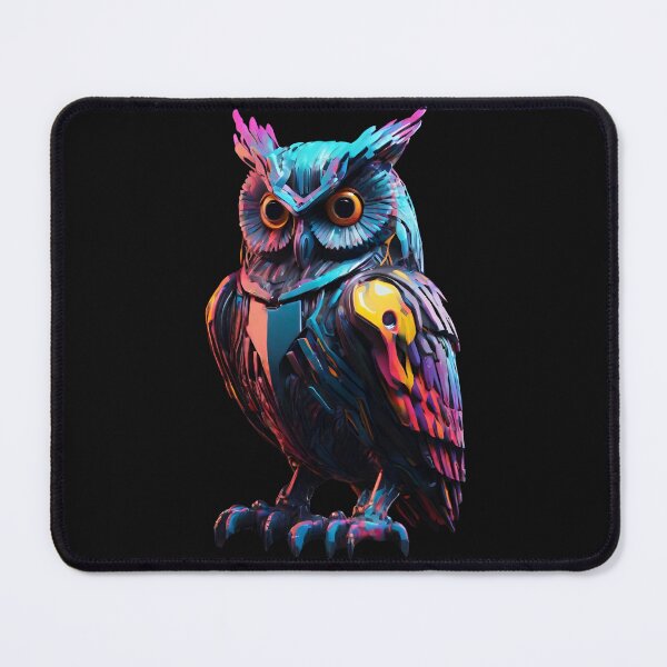 Item preview, Owl Cyberpunk Beautiful Colours designed and sold by Aquillashop.