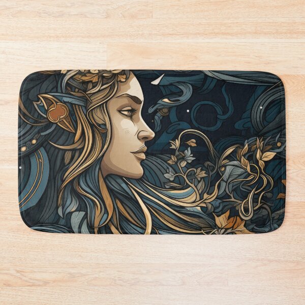 Item preview, A Nordic Saga IV - Tapestry style seamless pattern  designed and sold by NevernotmeUK.