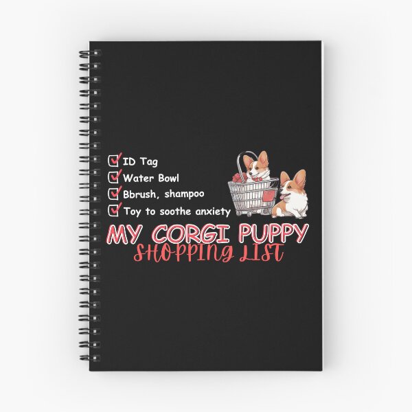 Item preview, MY CORGI PUPPY SHOPPING LIST designed and sold by plentyvibes.