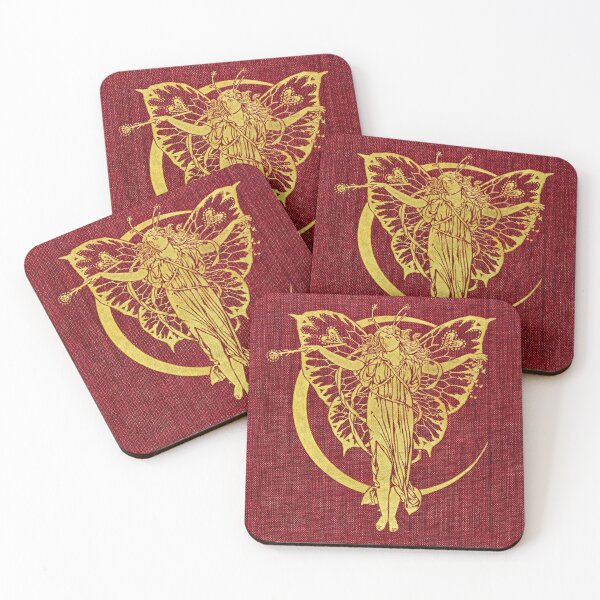 Item preview, Golden Fairy Queen - A fragment of a victorian book cover designed and sold by stevepaint.