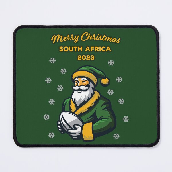Item preview, Merry Christmas South Africa 2023 Bokke Colors Rugby Santa Funny designed and sold by d247.