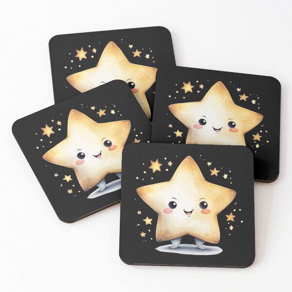 Item preview, Happy Gold Chibi Star designed and sold by KawaiiArtStyle.