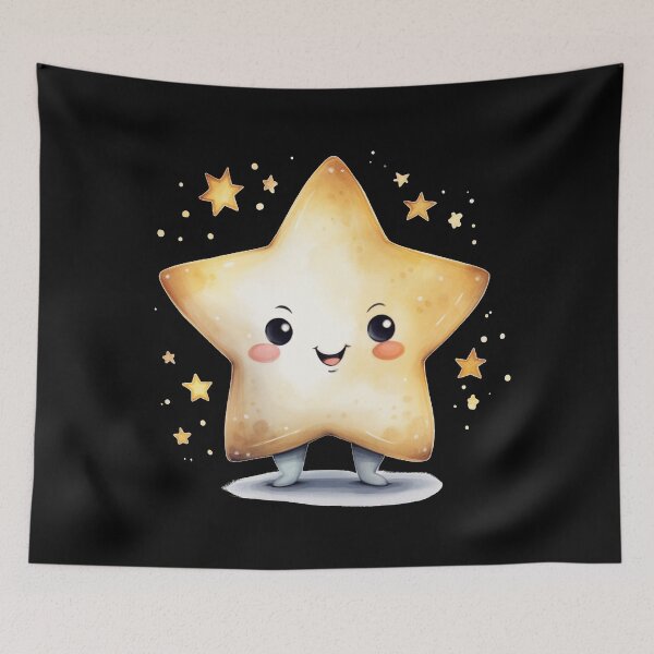 Item preview, Happy Gold Chibi Star designed and sold by KawaiiArtStyle.