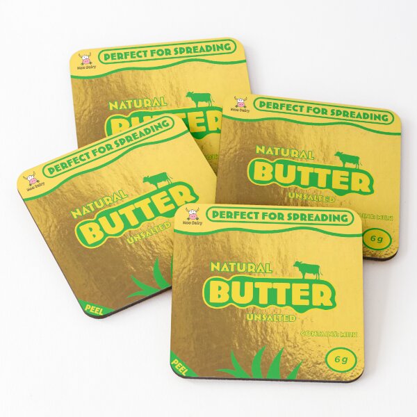 Item preview, Uknown Food Brands - Unsalted Butter Packet Oversize designed and sold by altdisney.