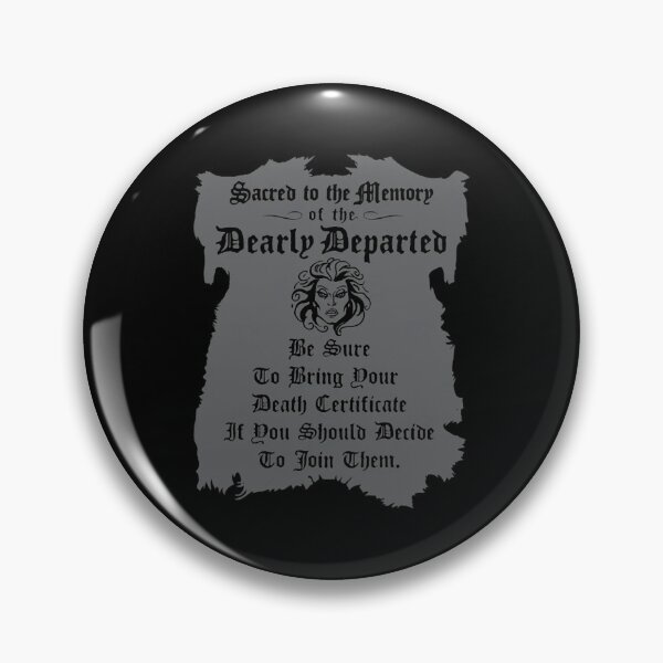 Item preview, haunted movie mansion  Death Certificate designed and sold by dropinskimalan.