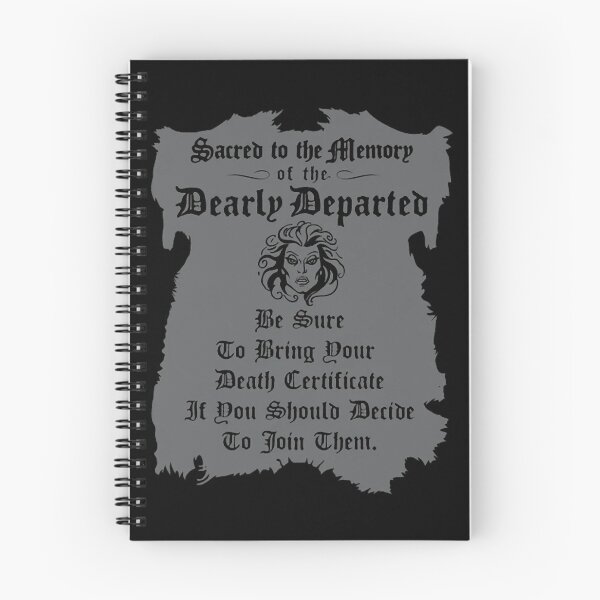 Item preview, haunted movie mansion  Death Certificate designed and sold by dropinskimalan.