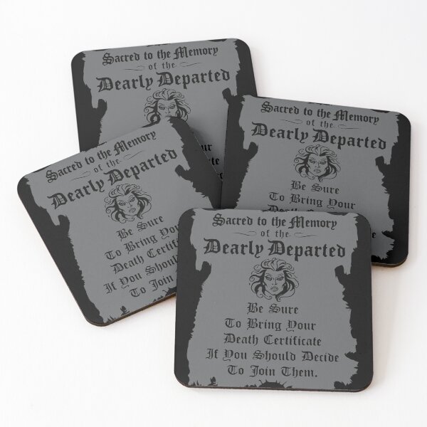 Item preview, haunted movie mansion  Death Certificate designed and sold by dropinskimalan.