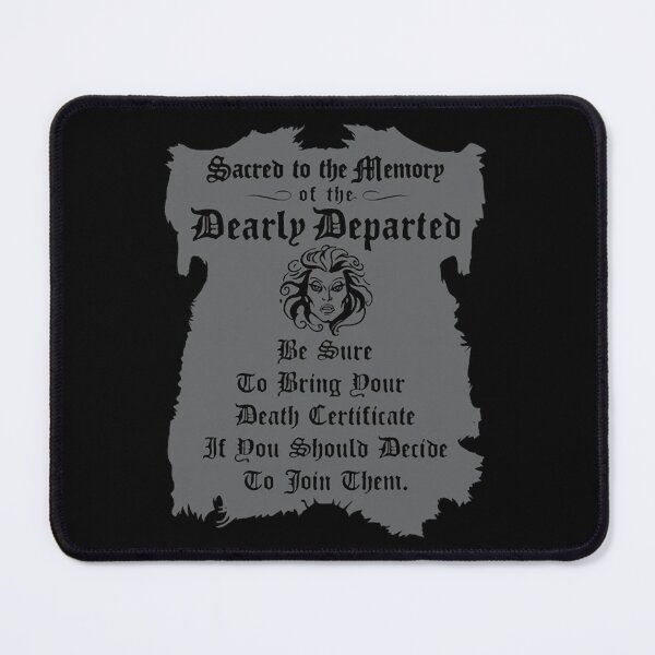 Item preview, haunted movie mansion  Death Certificate designed and sold by dropinskimalan.