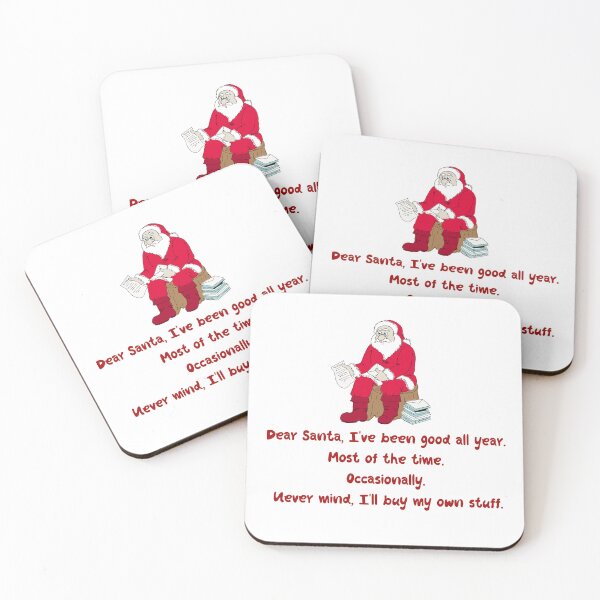Item preview, Santa's Reality Check - Humorous Christmas Quote Design designed and sold by wordartistry.