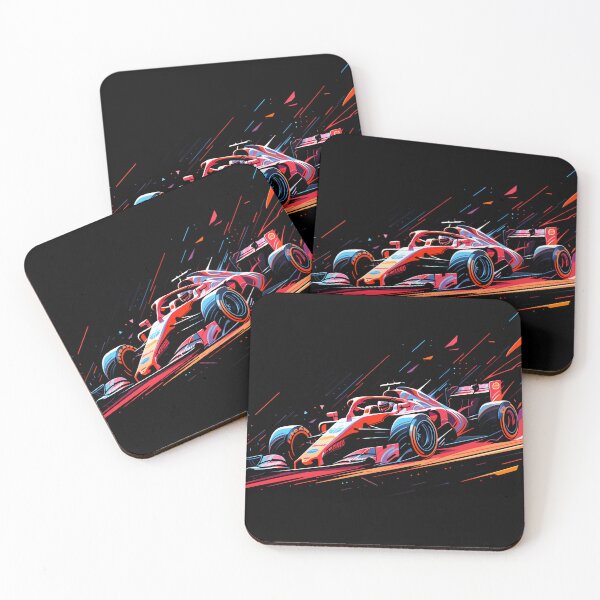 Item preview, Formula one Neon f1 car racing designed and sold by FrenchsTuck.