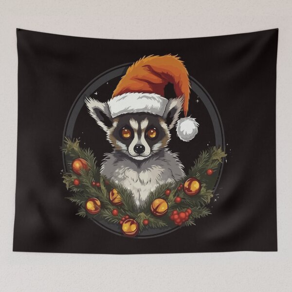Item preview, Christmas Lemur designed and sold by creativellashop.