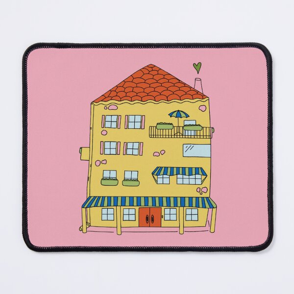 Item preview, Yellow Vintage European Architectural House  designed and sold by carroteraser.