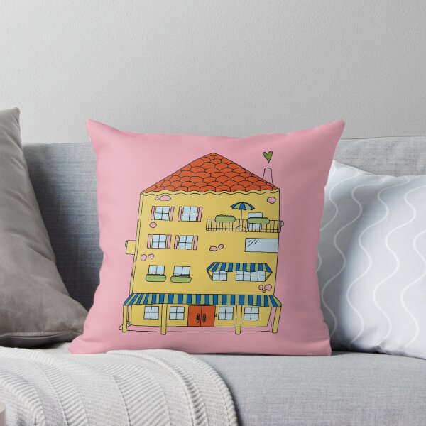 Item preview, Yellow Vintage European Architectural House  designed and sold by carroteraser.