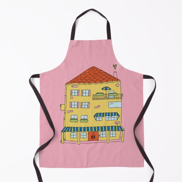 Item preview, Yellow Vintage European Architectural House designed and sold by carroteraser.