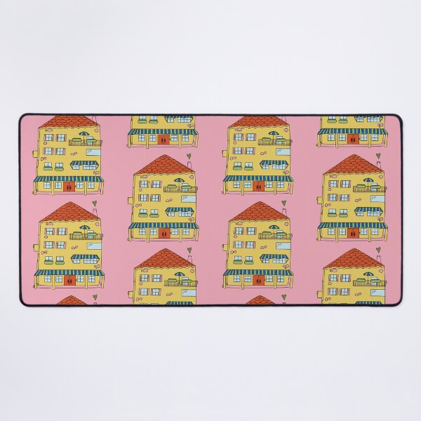 Item preview, Yellow Vintage European Architectural House designed and sold by carroteraser.