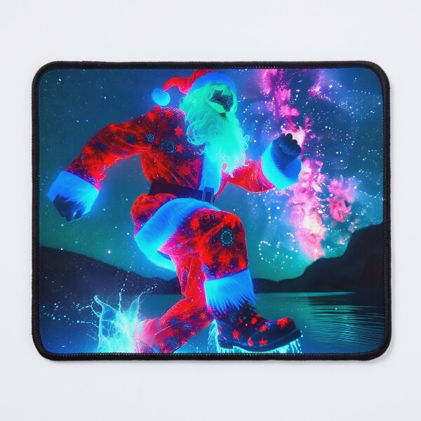 Item preview, Blacklight Style Santa Claus Luminous Leap designed and sold by Matt's Artificial Nature.